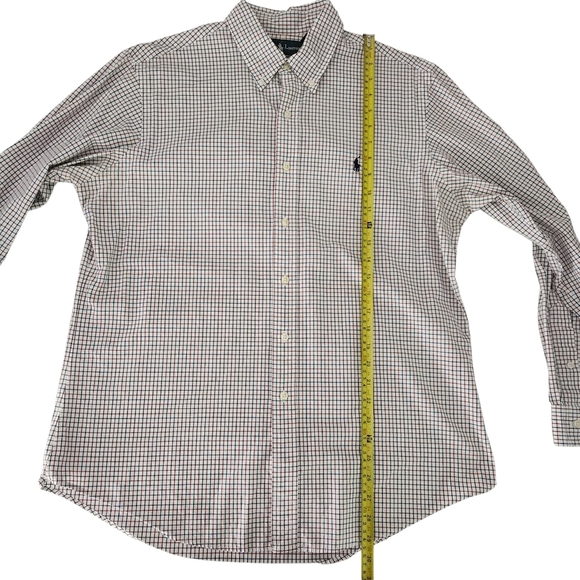 Polo Ralph Lauren Plaid Long Sleeve Shirt Men’s Large – Custom Fit - Picture 10 of 11